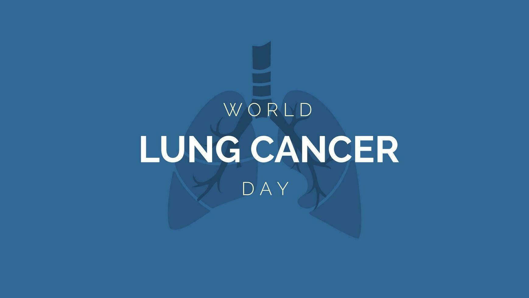 dia mundial del cancer de pulmon vector