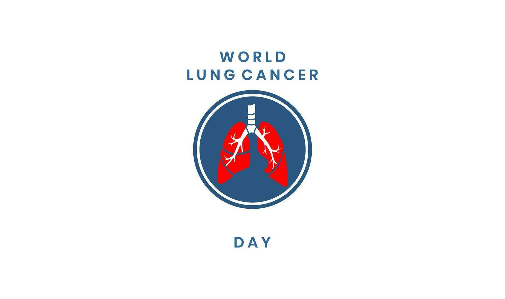 world lung cancer day vector