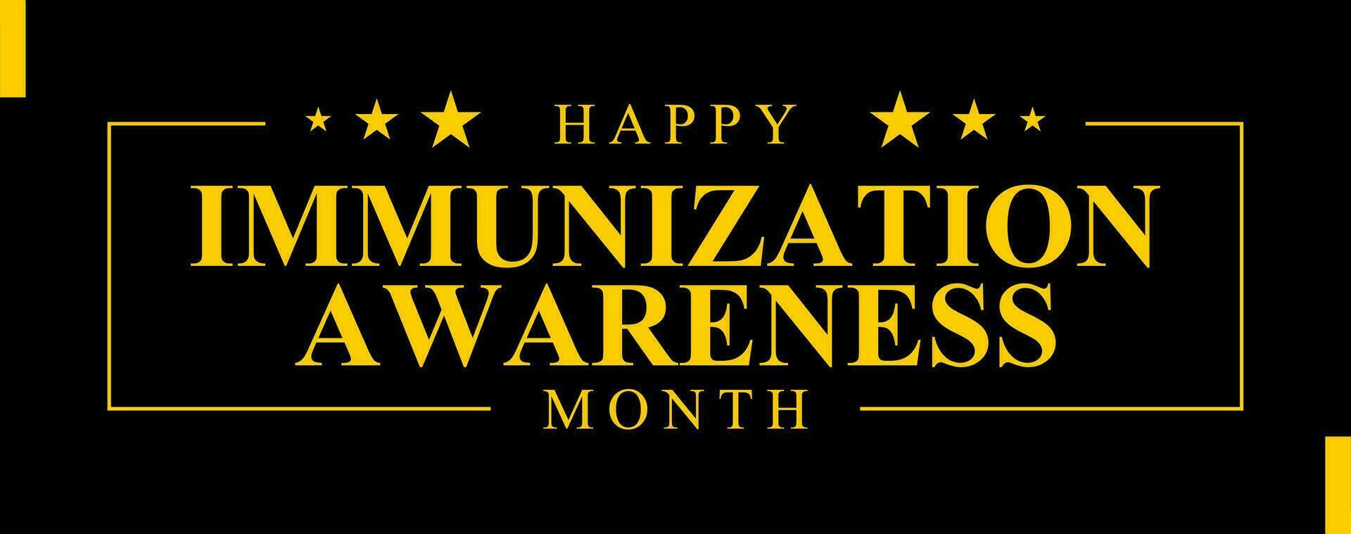 Immunization Awareness Month ... vector