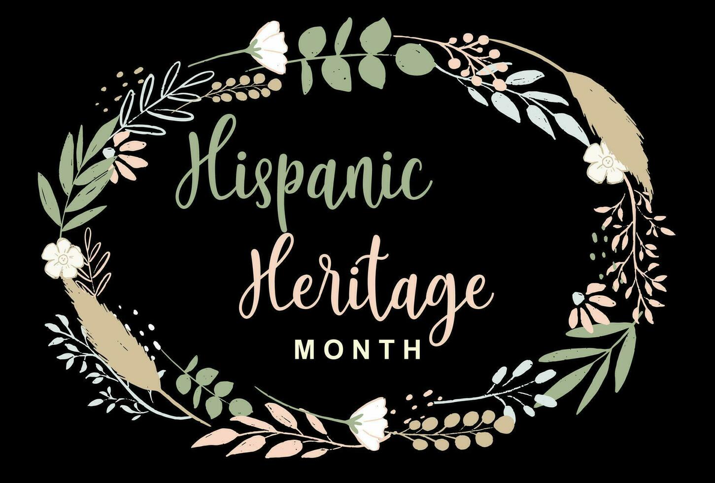 hispanic heritage month vector