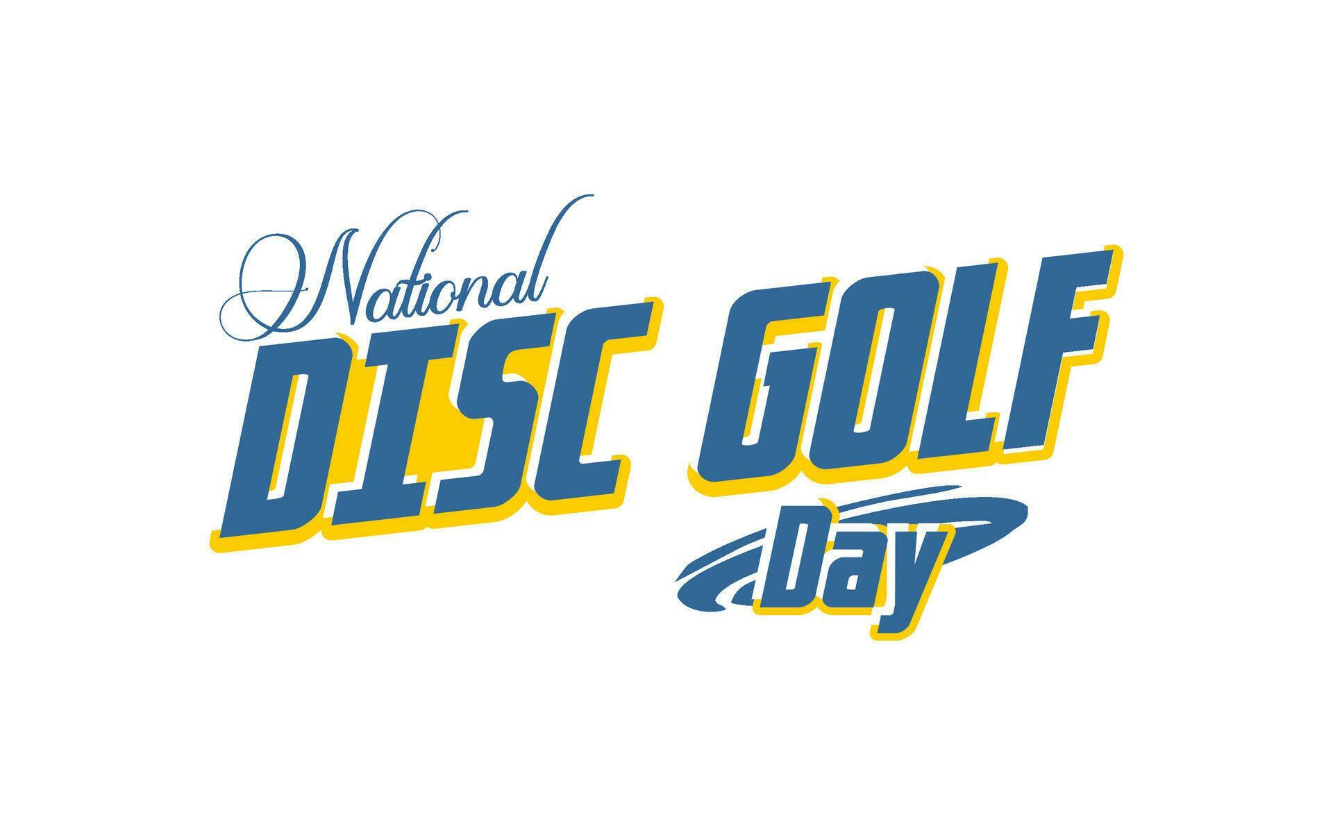 National Disc Golf Day 26543066 Vector Art at Vecteezy
