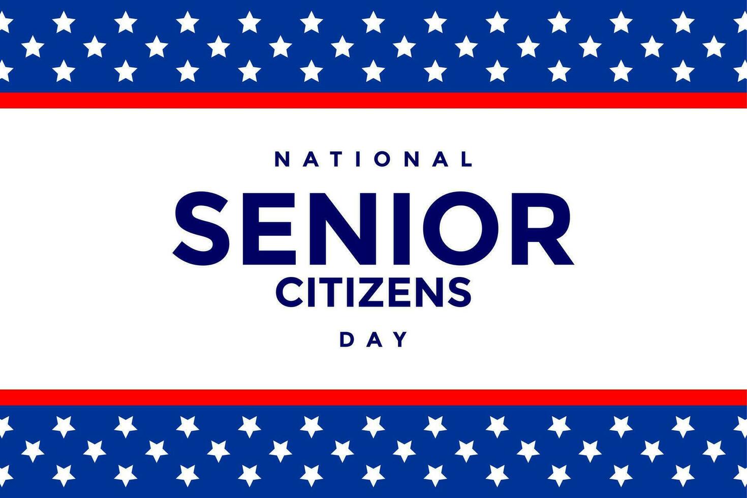 national senior citizens day ... vector
