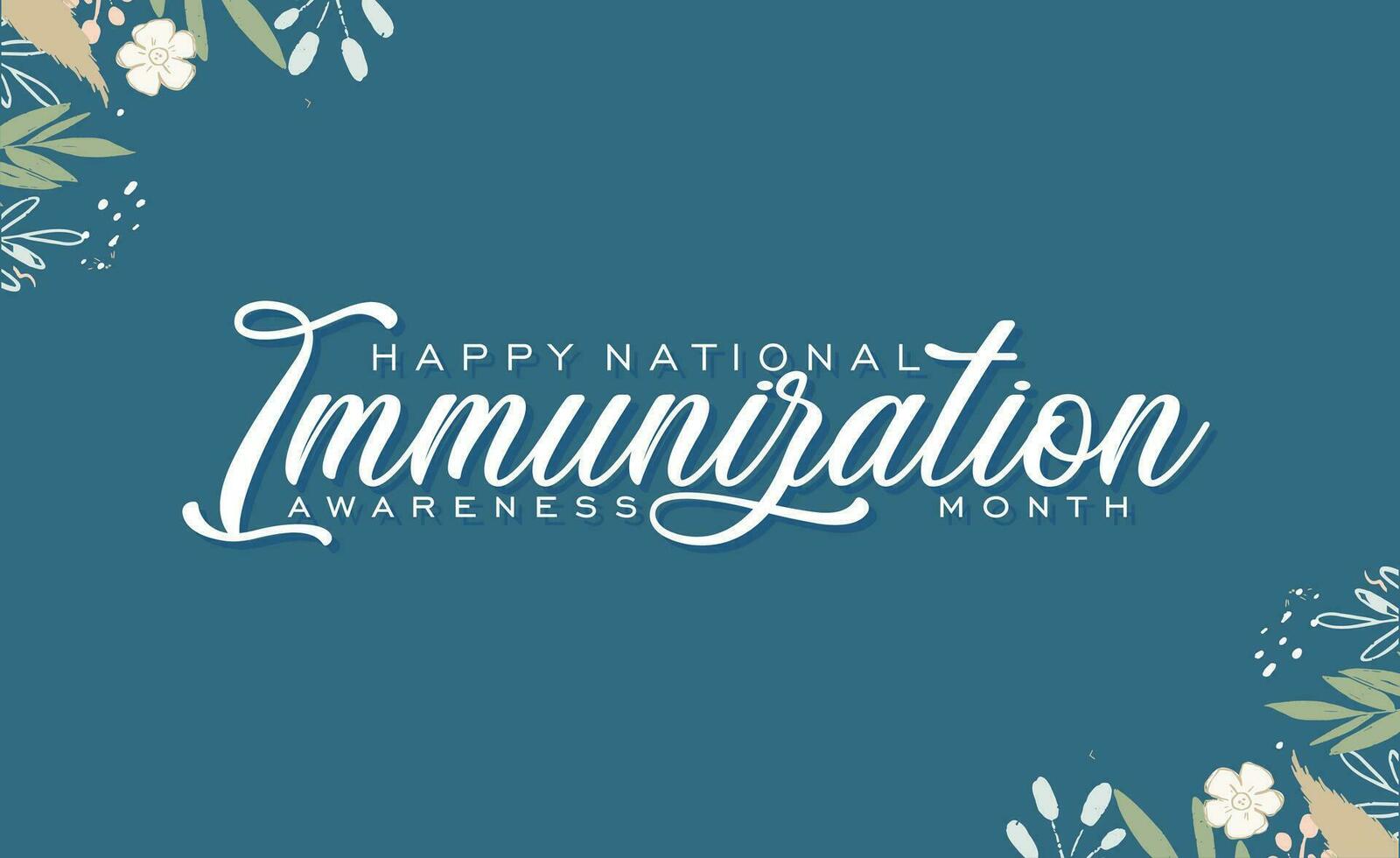 Immunization Awareness Month ... vector