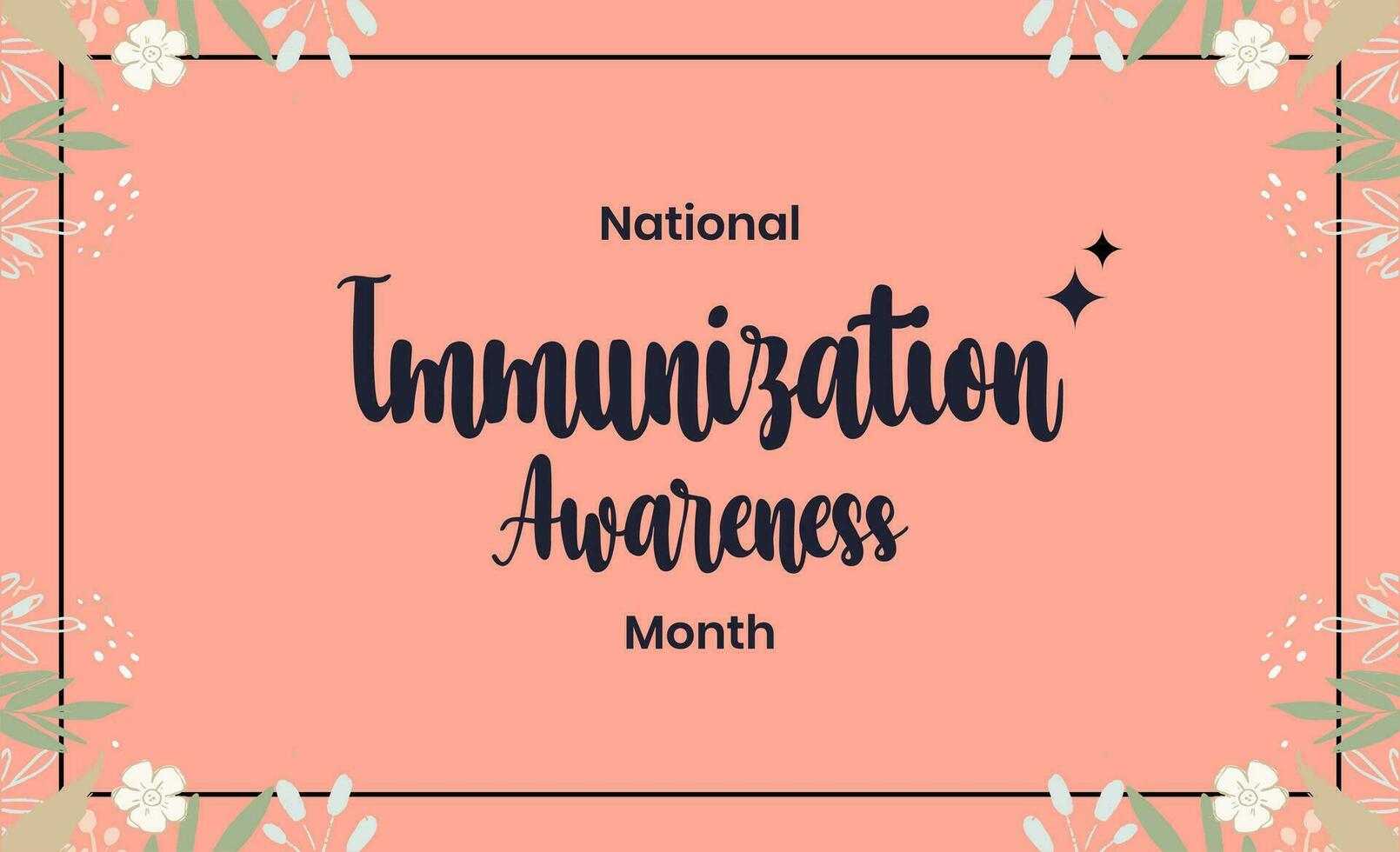 Immunization Awareness Month ... vector