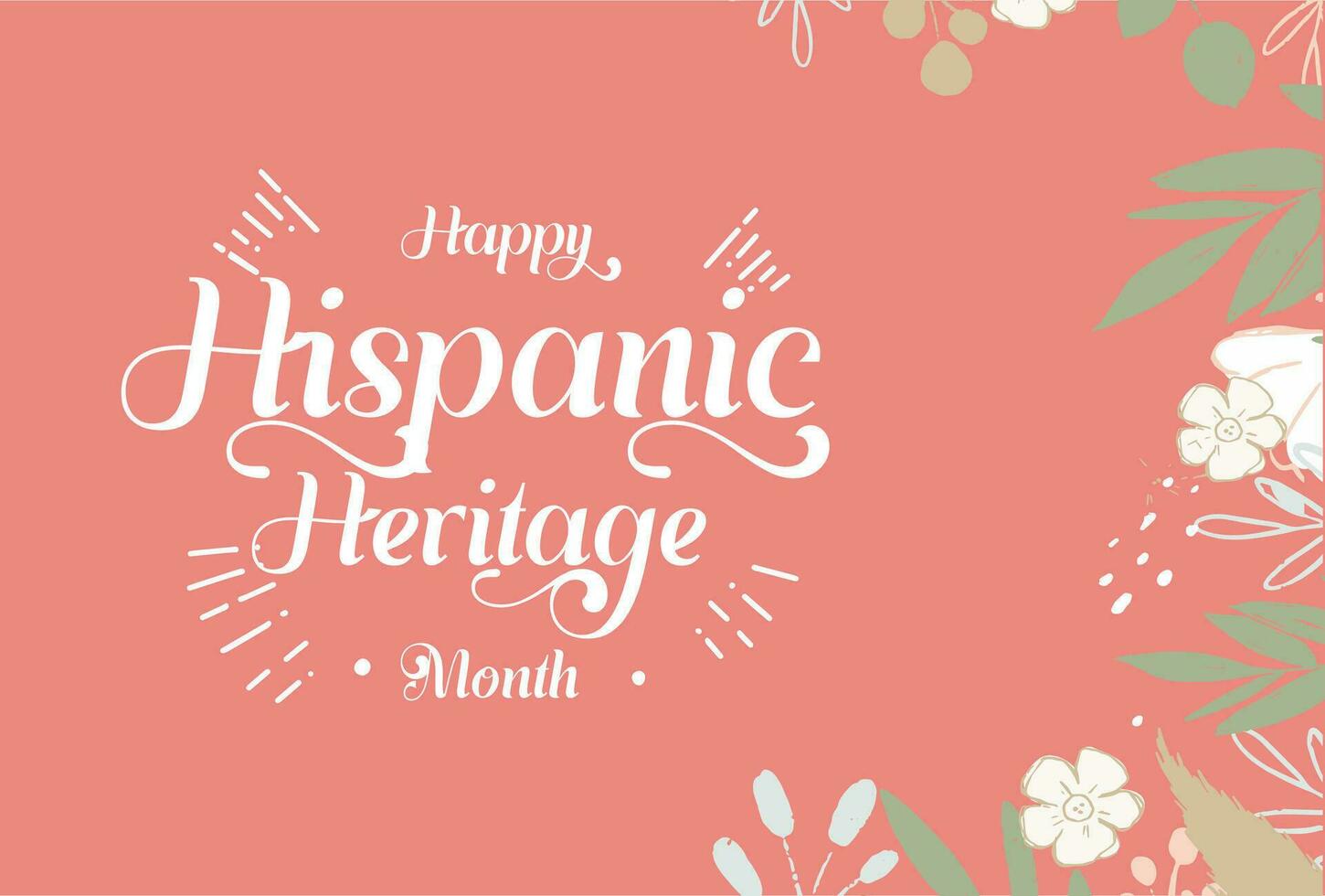 hispanic heritage month vector