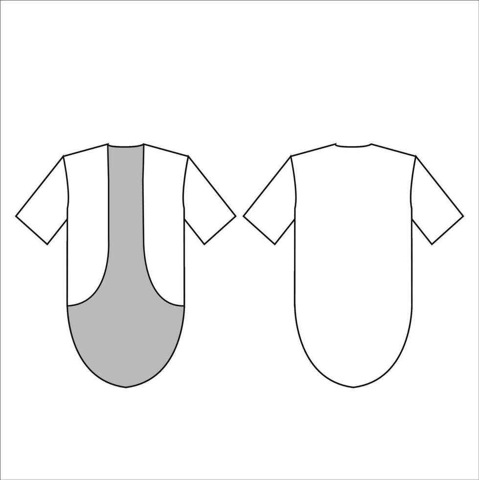 Ladies Kimono Design Vector Sketch