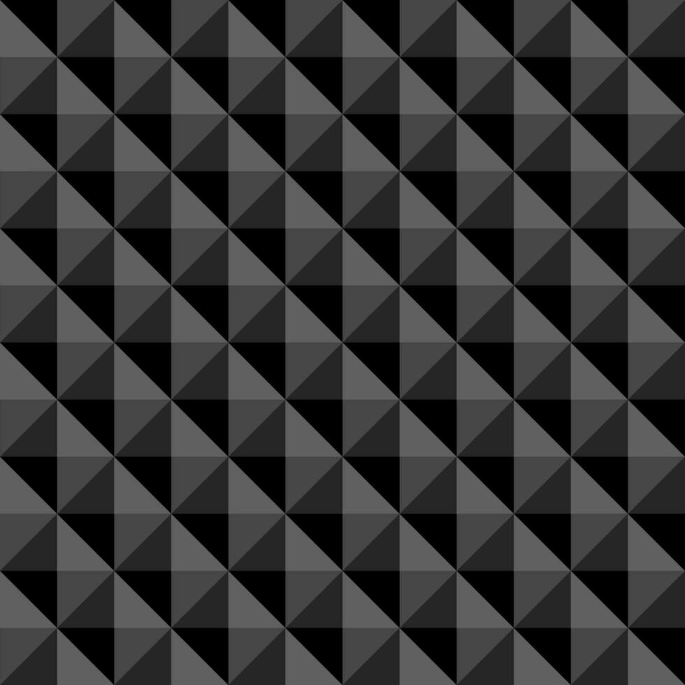 negro modelo resumen poligonal sin costura vector