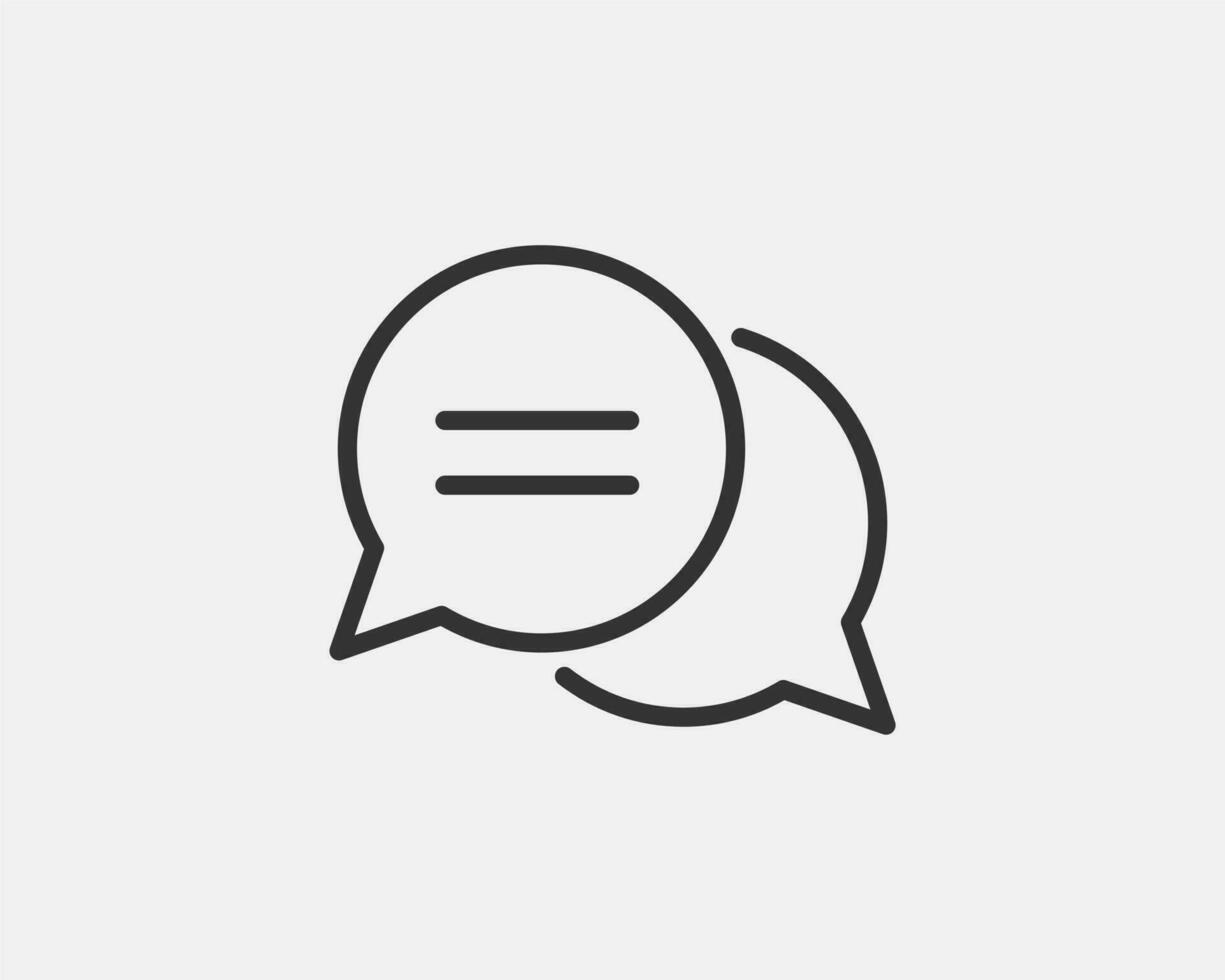 Chat icon vector design element. Talk bubble speech sign. Dialogue balloon.