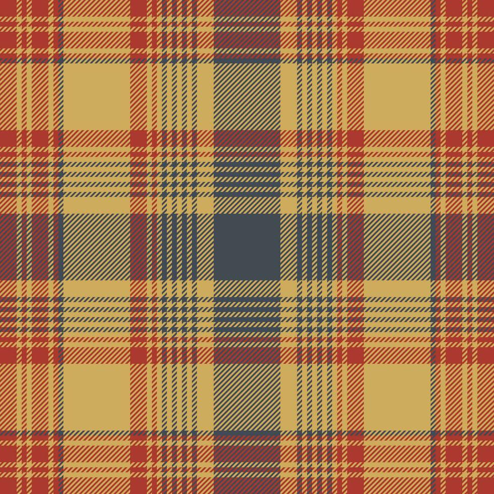 Red blue tartan fabric texture seamless pattern. Vector illustration.