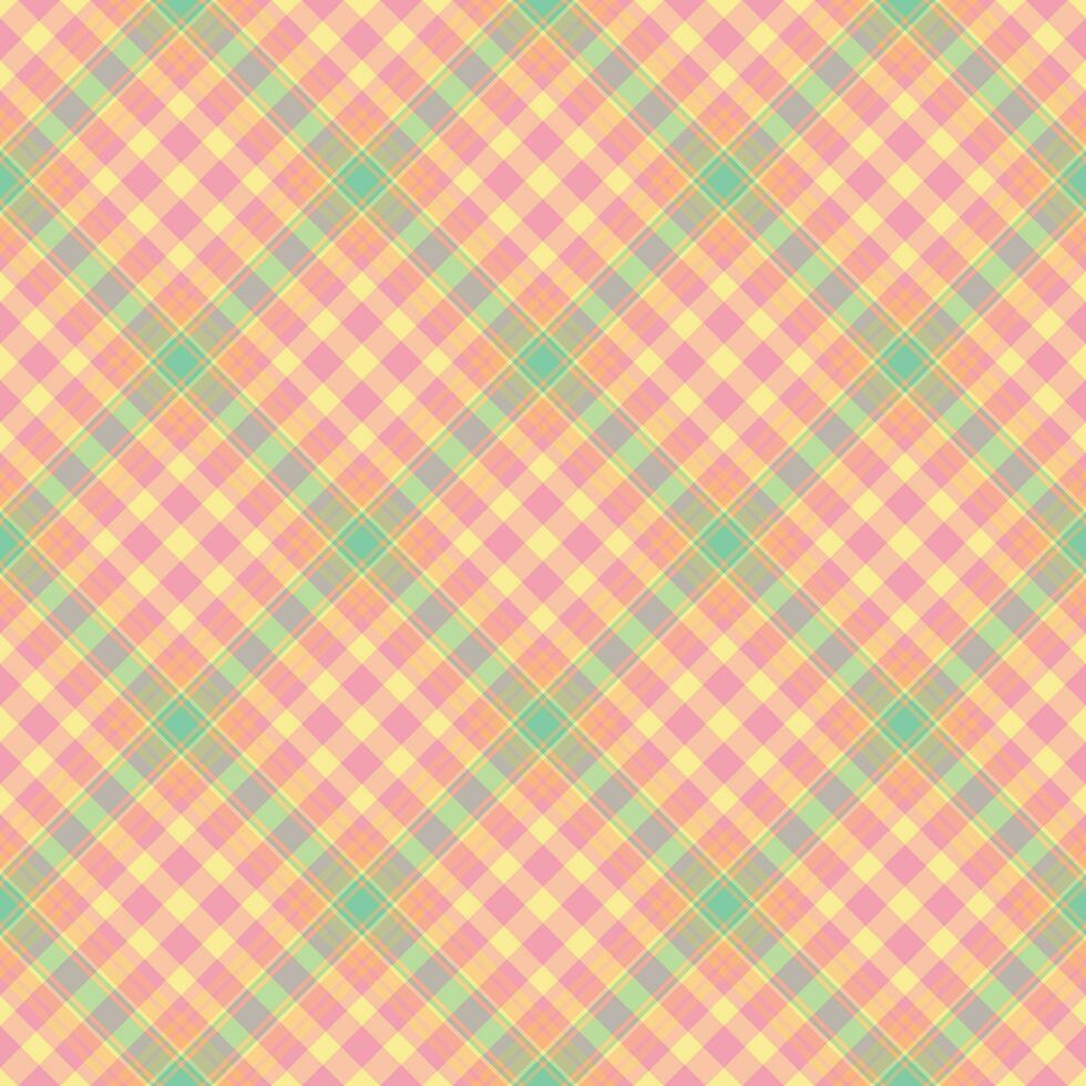 Plaid seamless pattern. Vector background of textile ornament. Flat fabric design.