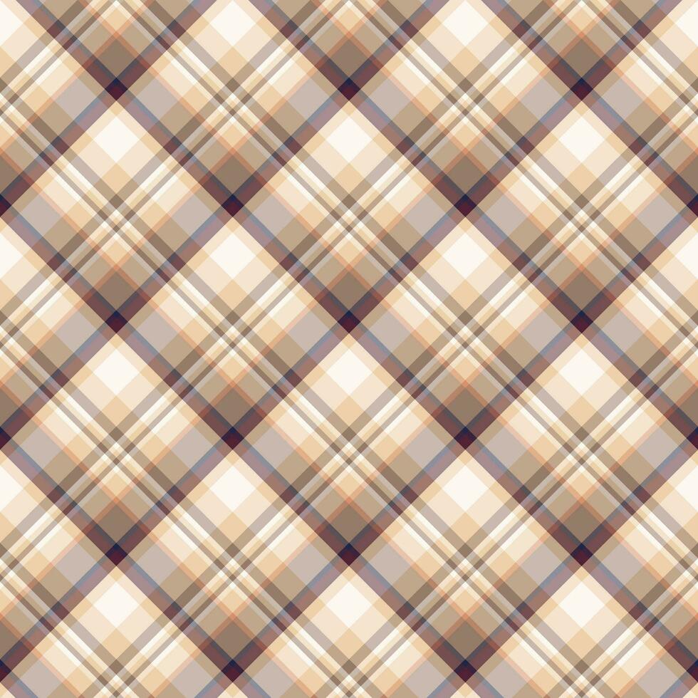 Plaid seamless pattern. Vector background of textile ornament. Flat fabric design.