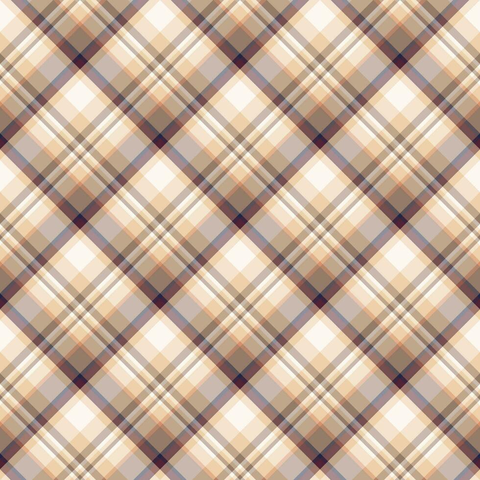 Plaid seamless pattern. Vector background of textile ornament. Flat fabric design.