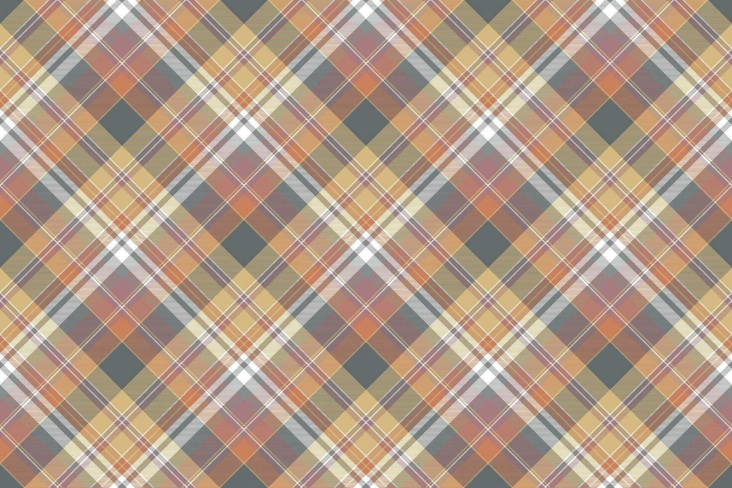 Plaid diagonal fabric texture seamless pattern vector