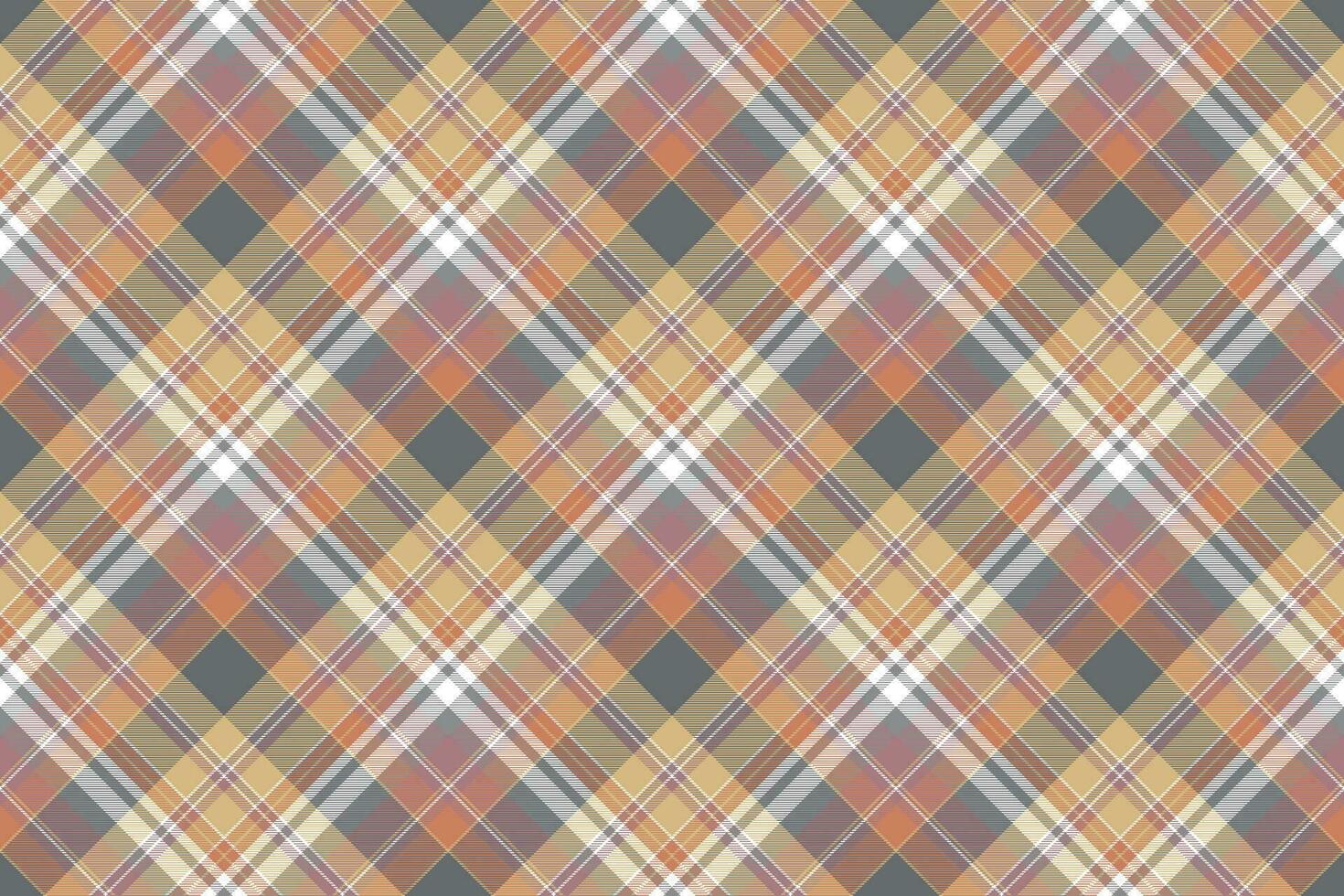 Plaid diagonal fabric texture seamless pattern vector