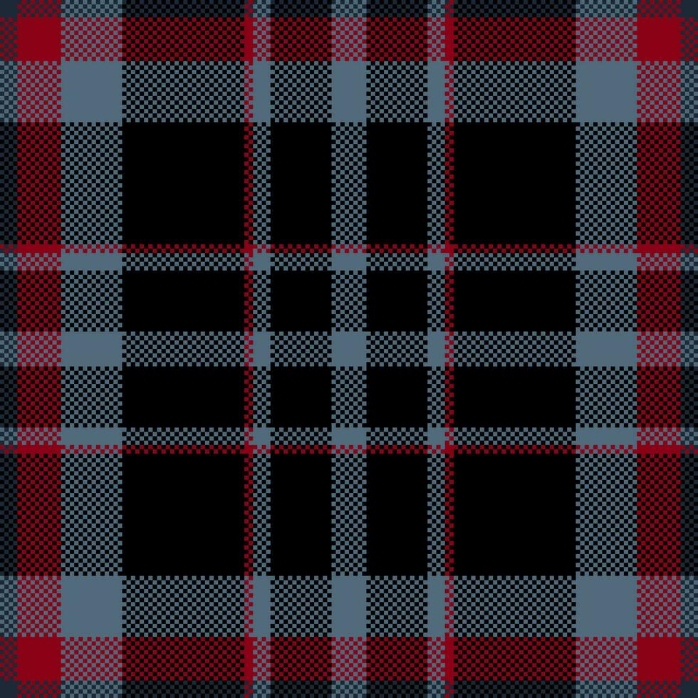 Pixel background vector design. Modern seamless pattern plaid. Square texture fabric. Tartan scottish textile. Beauty color madras ornament.