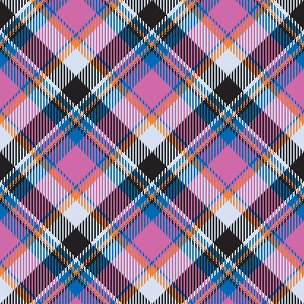 Tartan scotland seamless plaid pattern vector. Retro background fabric. Vintage check color square geometric texture. vector