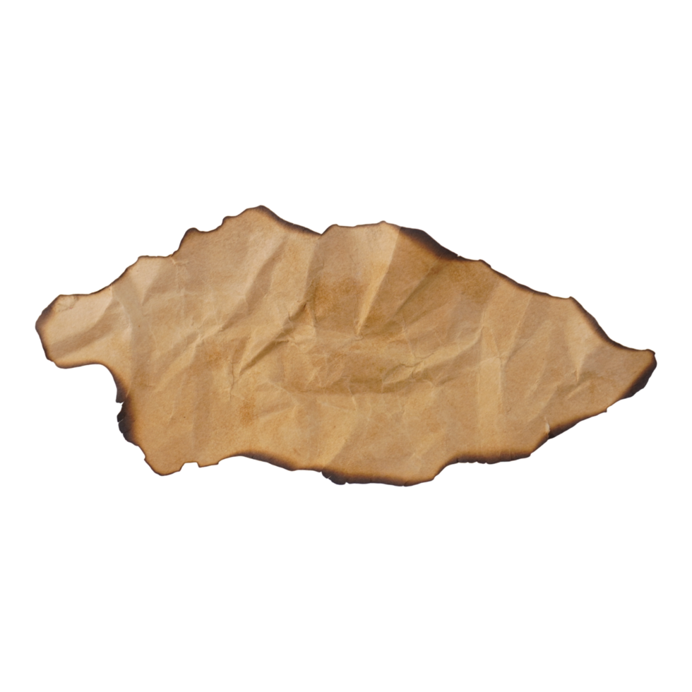 Brown Ripped Burnt Paper png