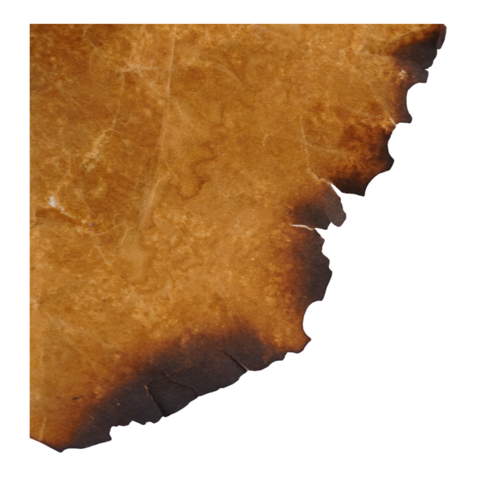 Brown Ripped Burnt Paper png