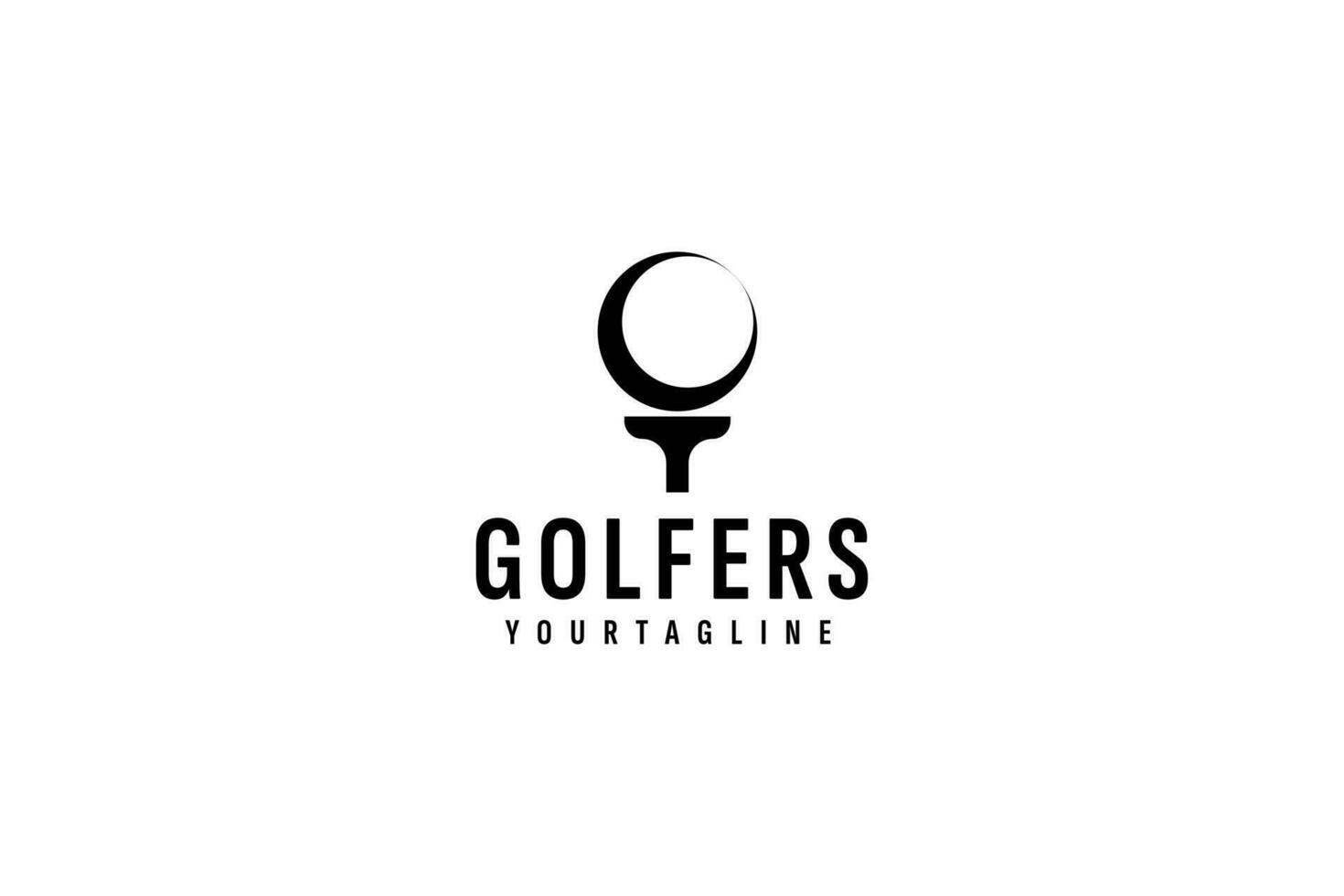 golf logo vector icono ilustración