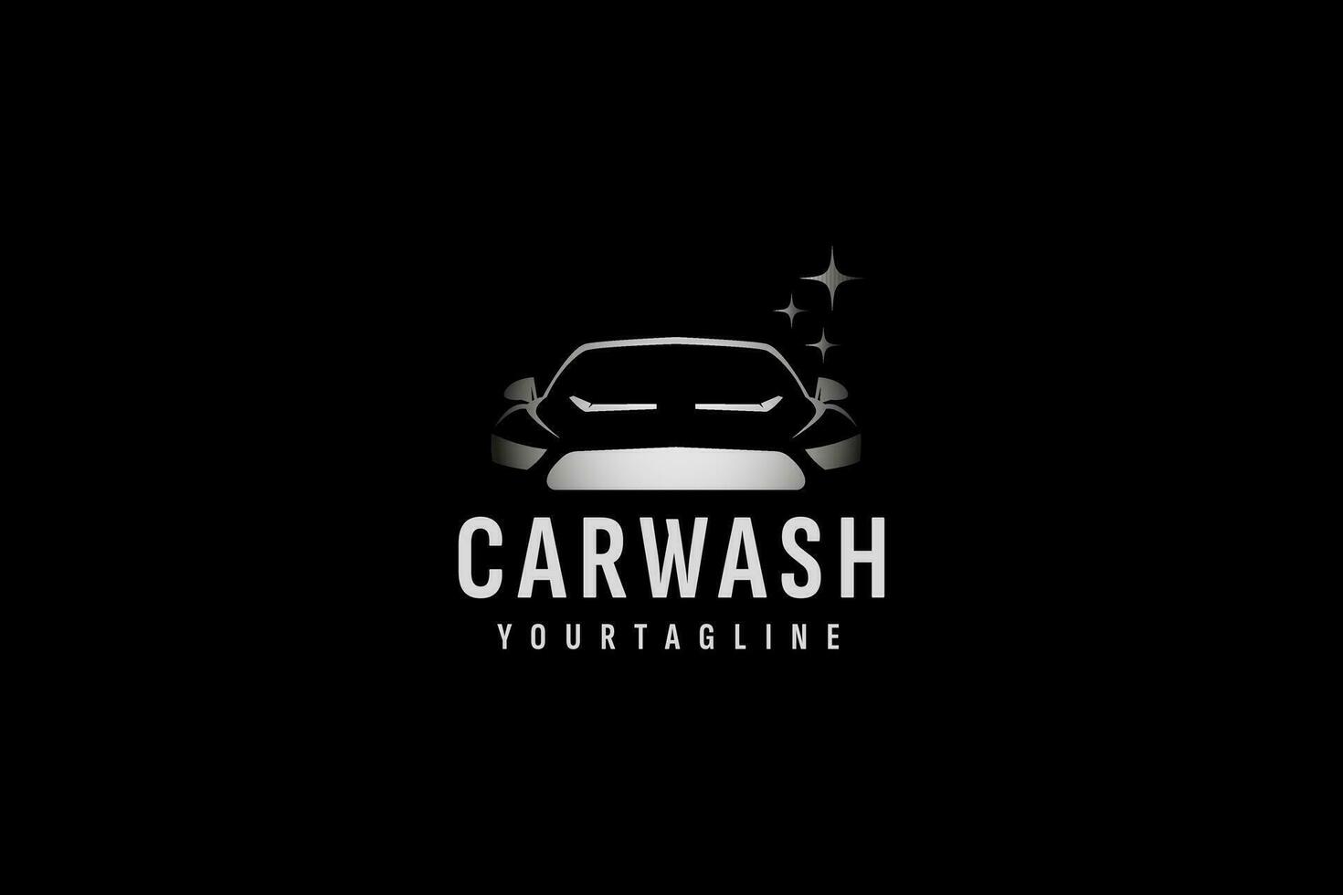 coche lavar logo vector icono ilustración