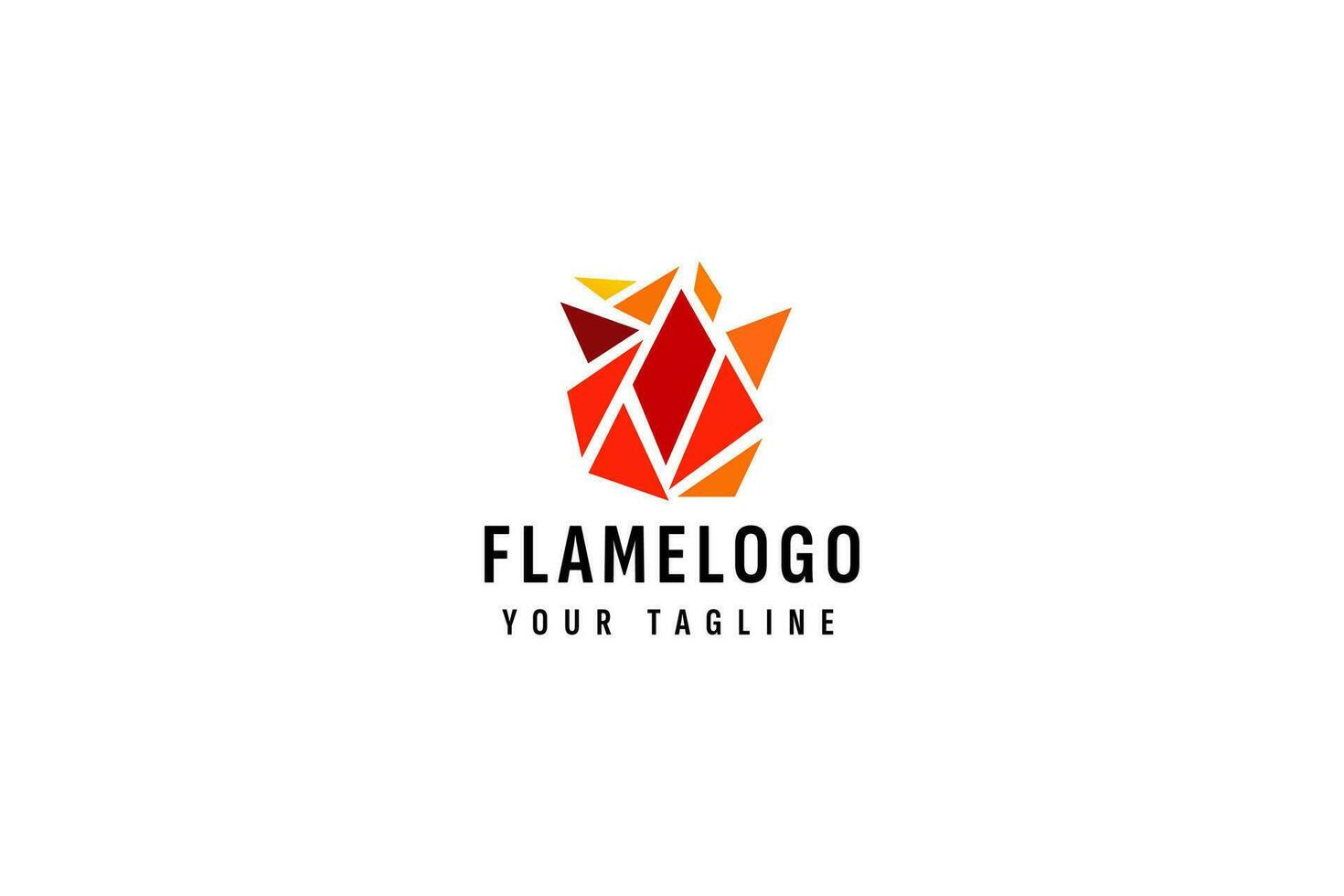 flame logo vector icon illustration