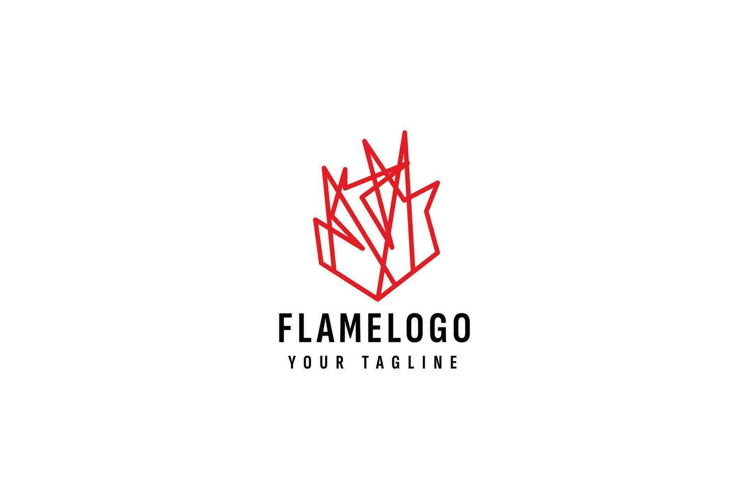 flame logo vector icon illustration