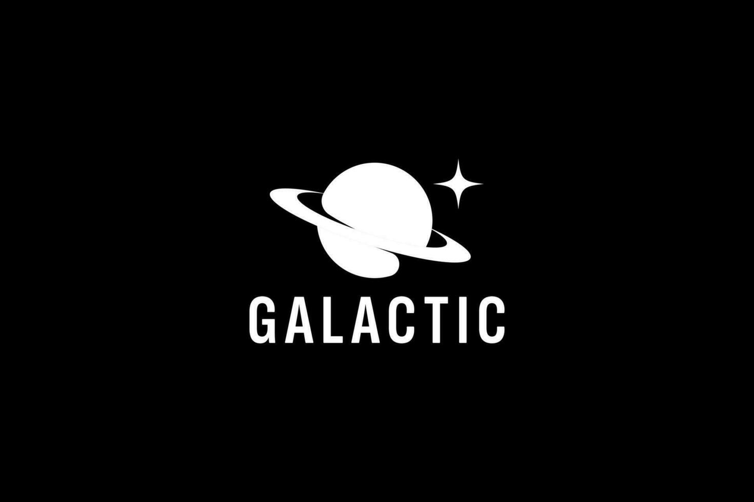 galactic logo vector icon illustration