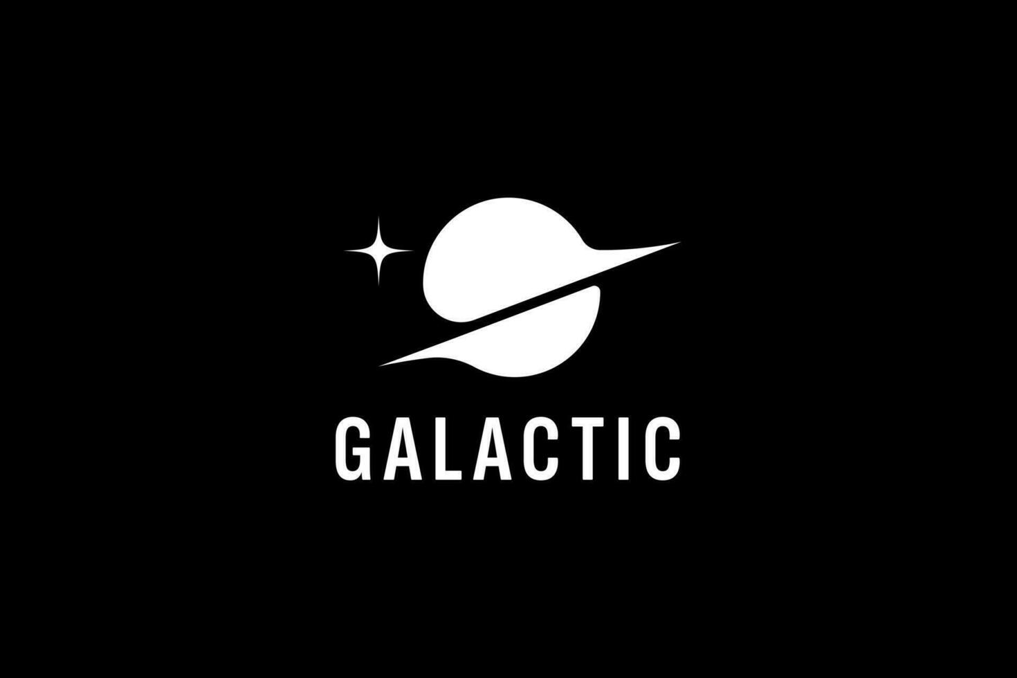 galactic logo vector icon illustration