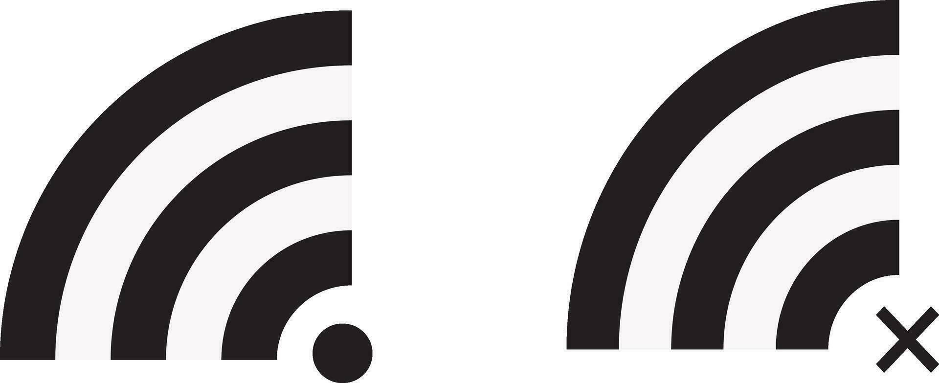 Wireless or wifi internet connetion vector. vector