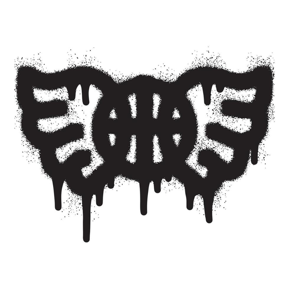 Basketball and wings with black spray paint vector