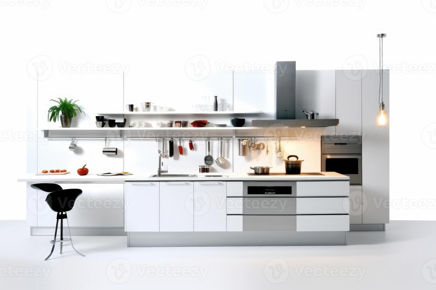 inside kitchen white isolated background Food Photography photo