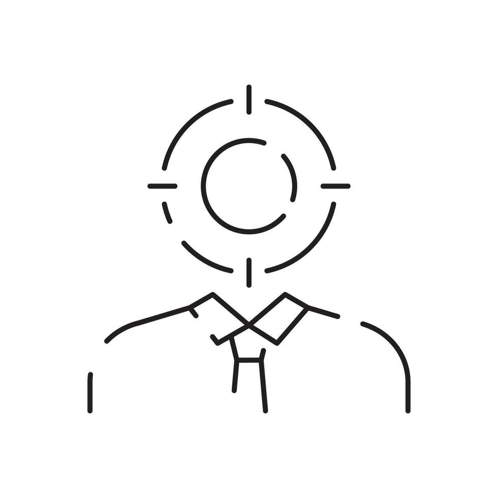 Interview line icon. Business job vector management meeting. Work employee and career. Progress and Personal Development.