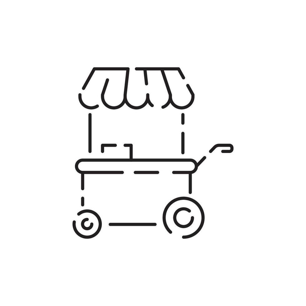Amusement Park line icon symbol template for graphic and web design collection logo vector illustration. Roller coaster attractions. Festival fun.