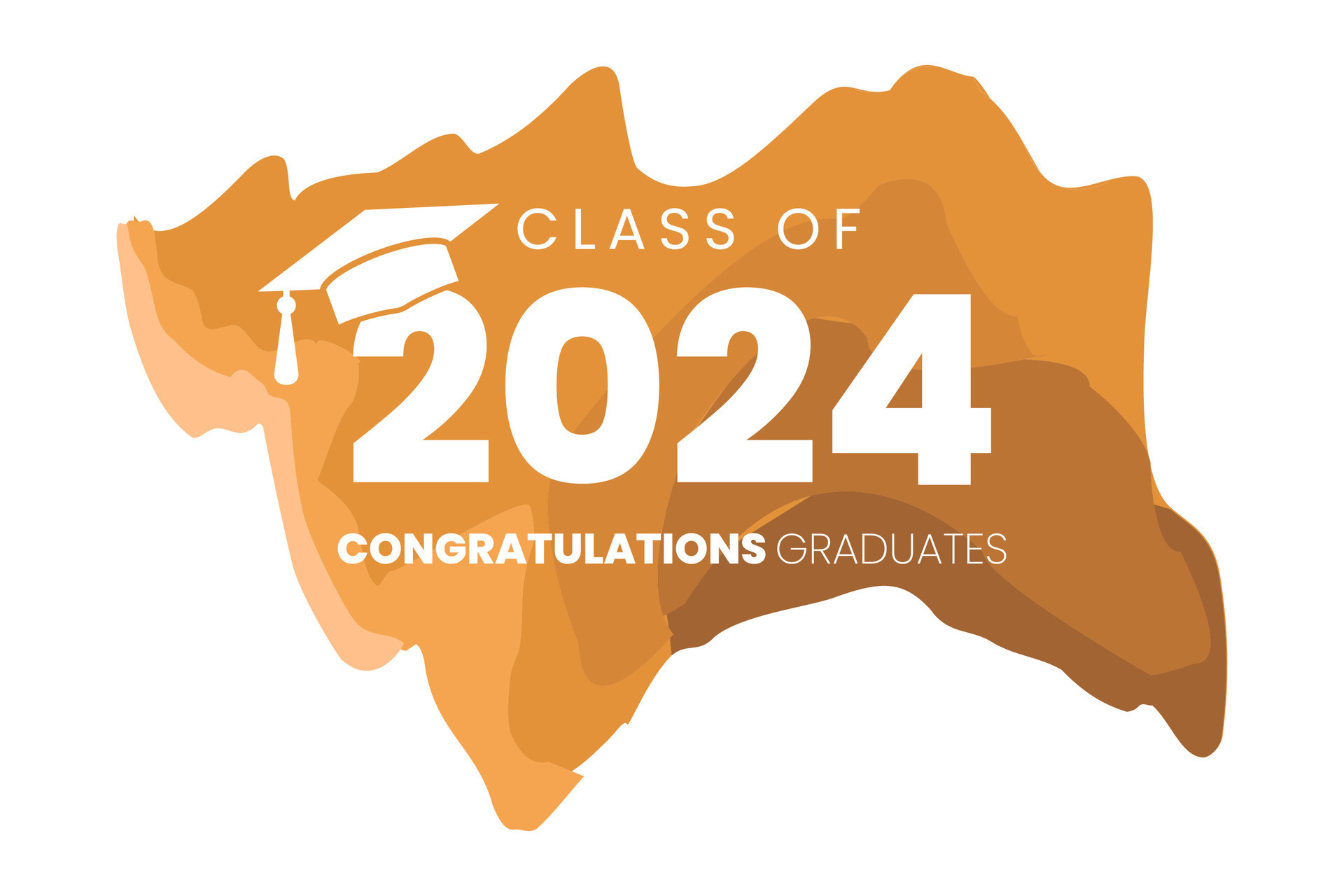 Lettering Class of 2024 for greeting, invitation card. Text for graduation  design, congratulation event, T-shirt, party, high school or college gradua  Stock Vector Image & Art - Alamy