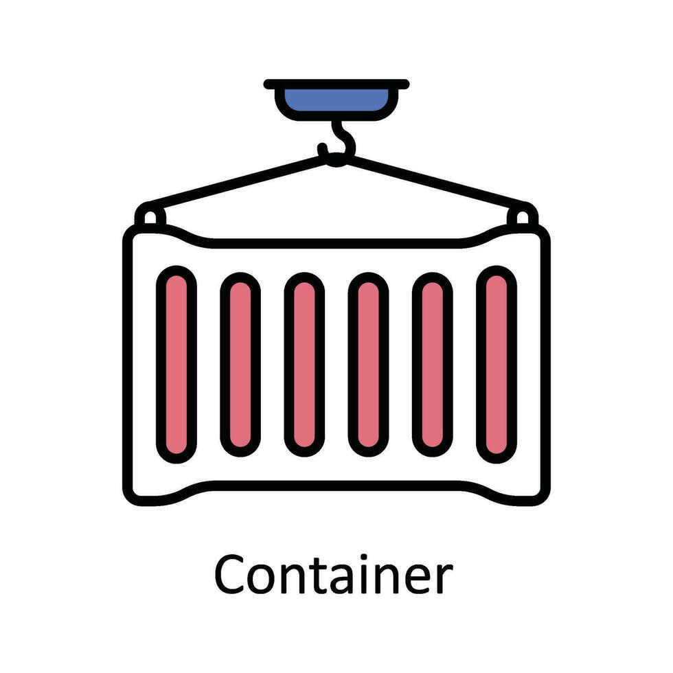 envase vector llenar contorno icono diseño ilustración. inteligente industrias símbolo en blanco antecedentes eps 10 archivo