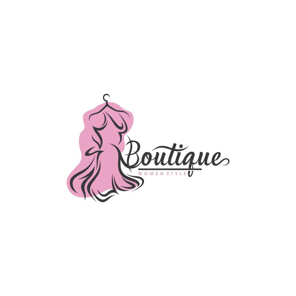 lujo boutique logo vector