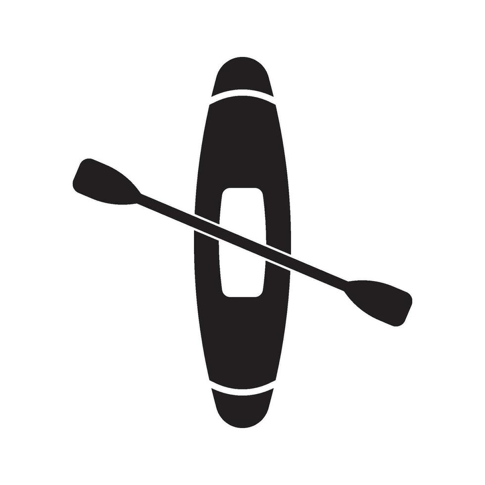 kayaking icon vector