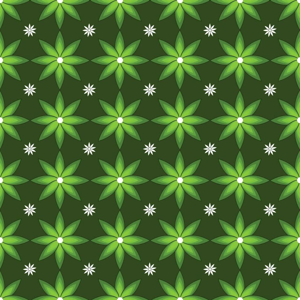 Floral geometric seamless pattern design vector