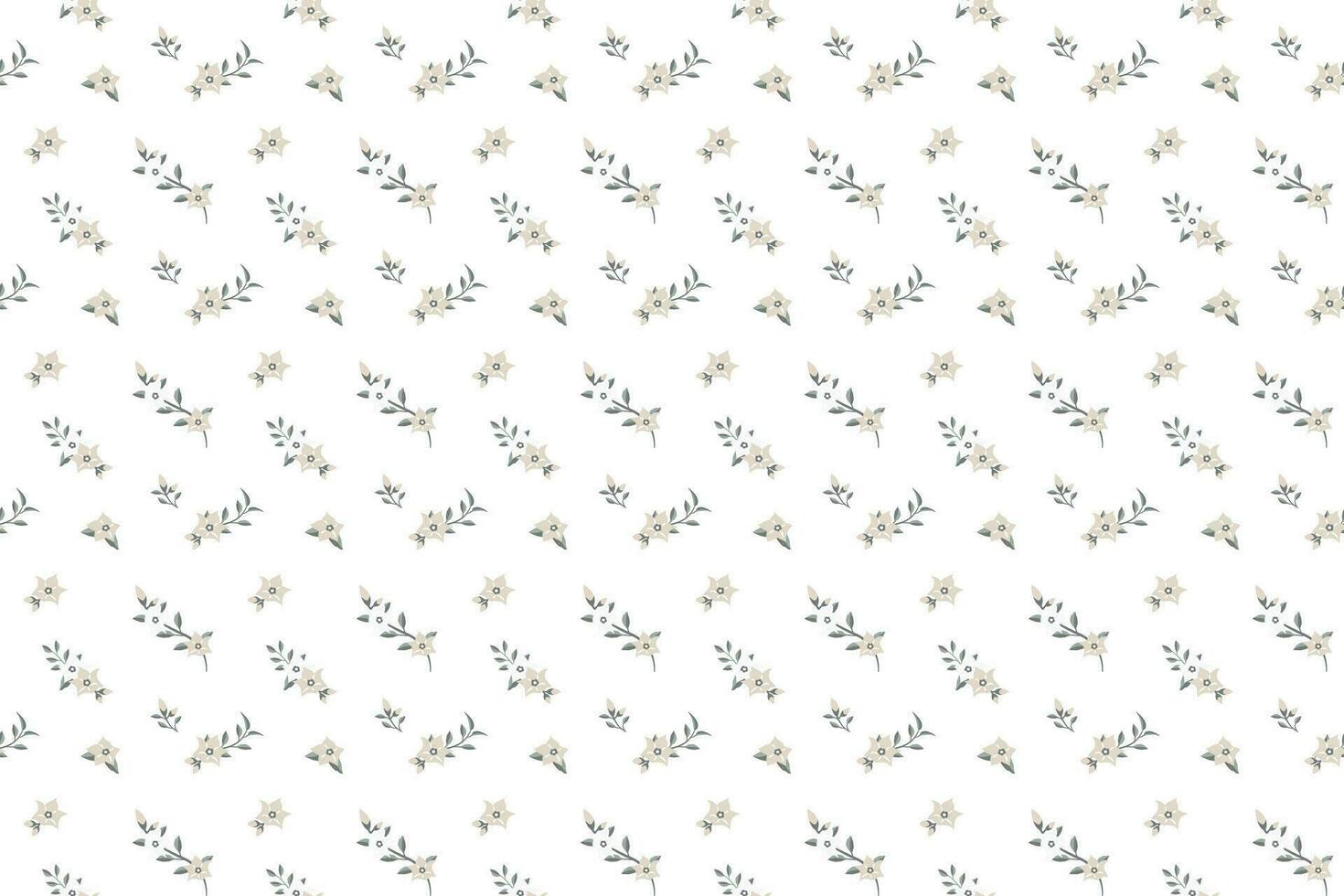 A tiny floral as seamless pattern vector