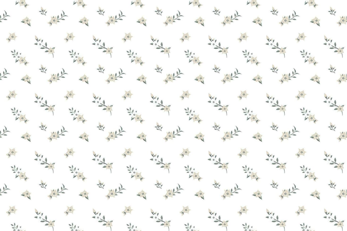 A tiny floral as seamless pattern vector