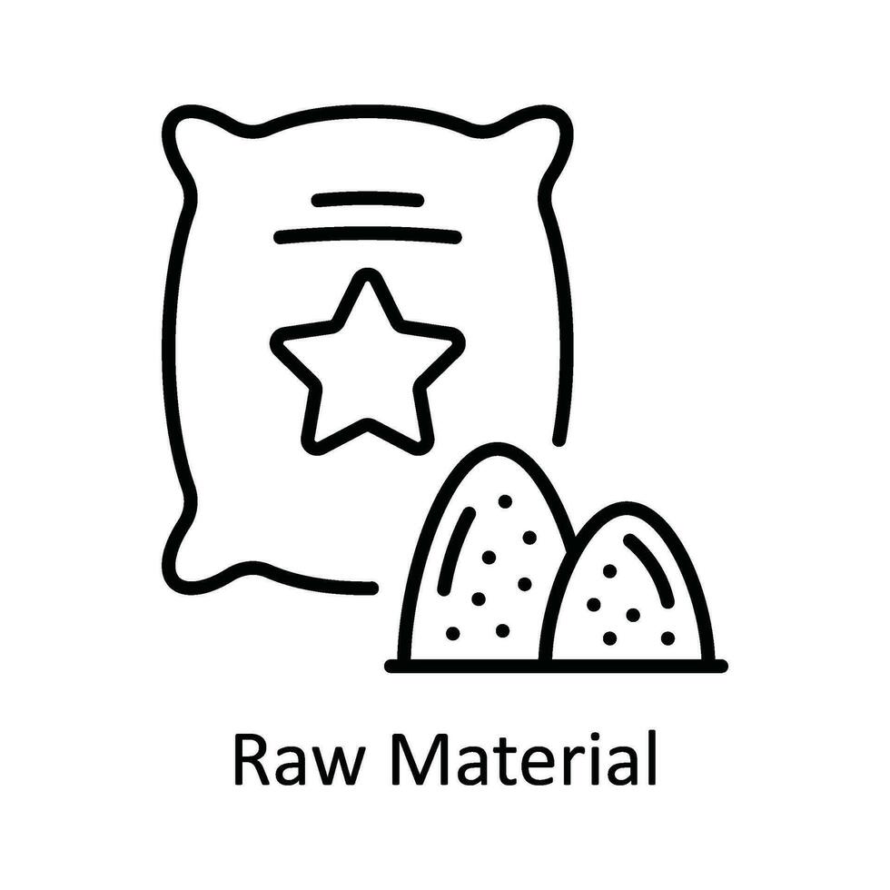 Raw Material Vector  outline Icon Design illustration. Home Repair And Maintenance Symbol on White background EPS 10 File