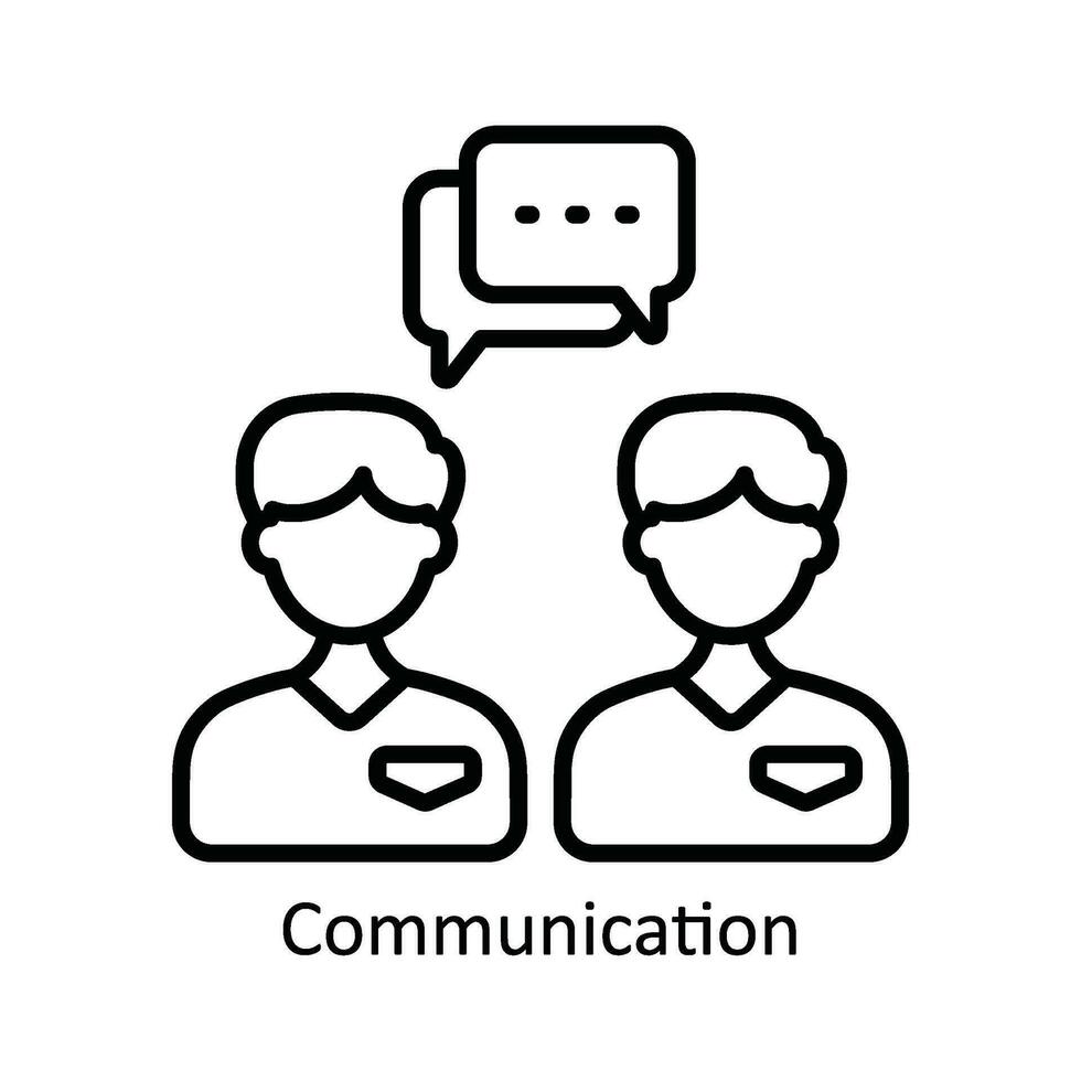 Communication Vector  outline Icon Design illustration. Product Management Symbol on White background EPS 10 File