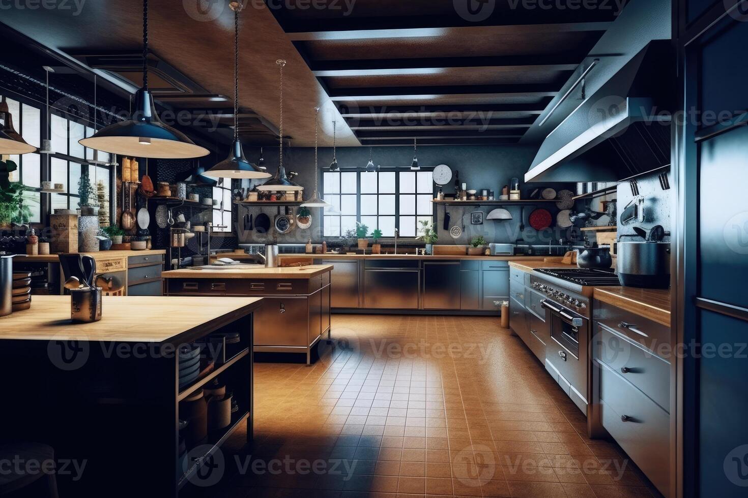 stock photo of inside kitchen AI Generated