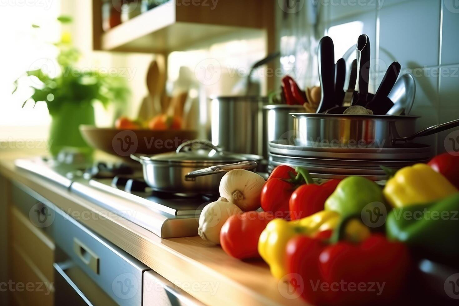 stock photo of inside kitchen close up