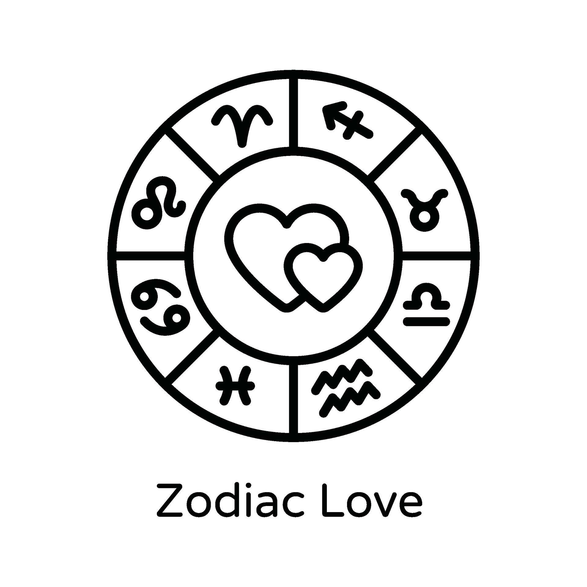 Zodiac Love Vector Outline Icon Design Illustration Astrology And zodiac-love-vector-outline-icon-design-illustration-astrology-and