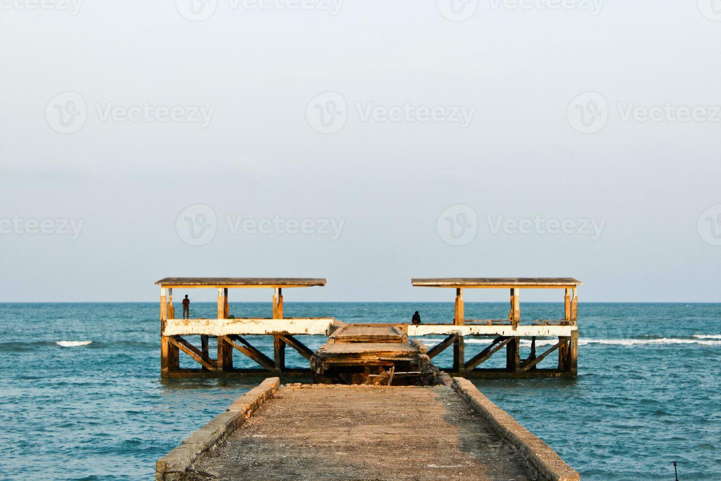 Fishing pier for fishing photo