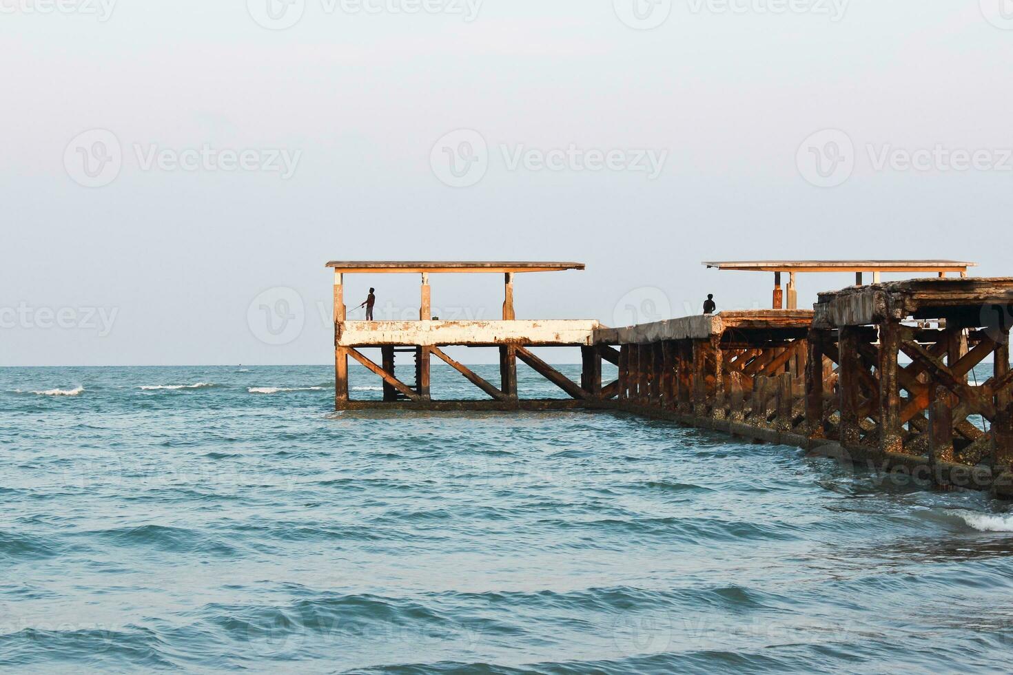 Fishing pier for fishing photo