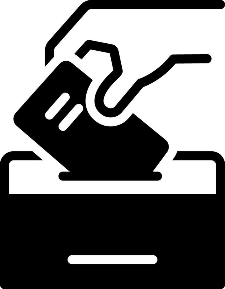 sólido icono para electo vector