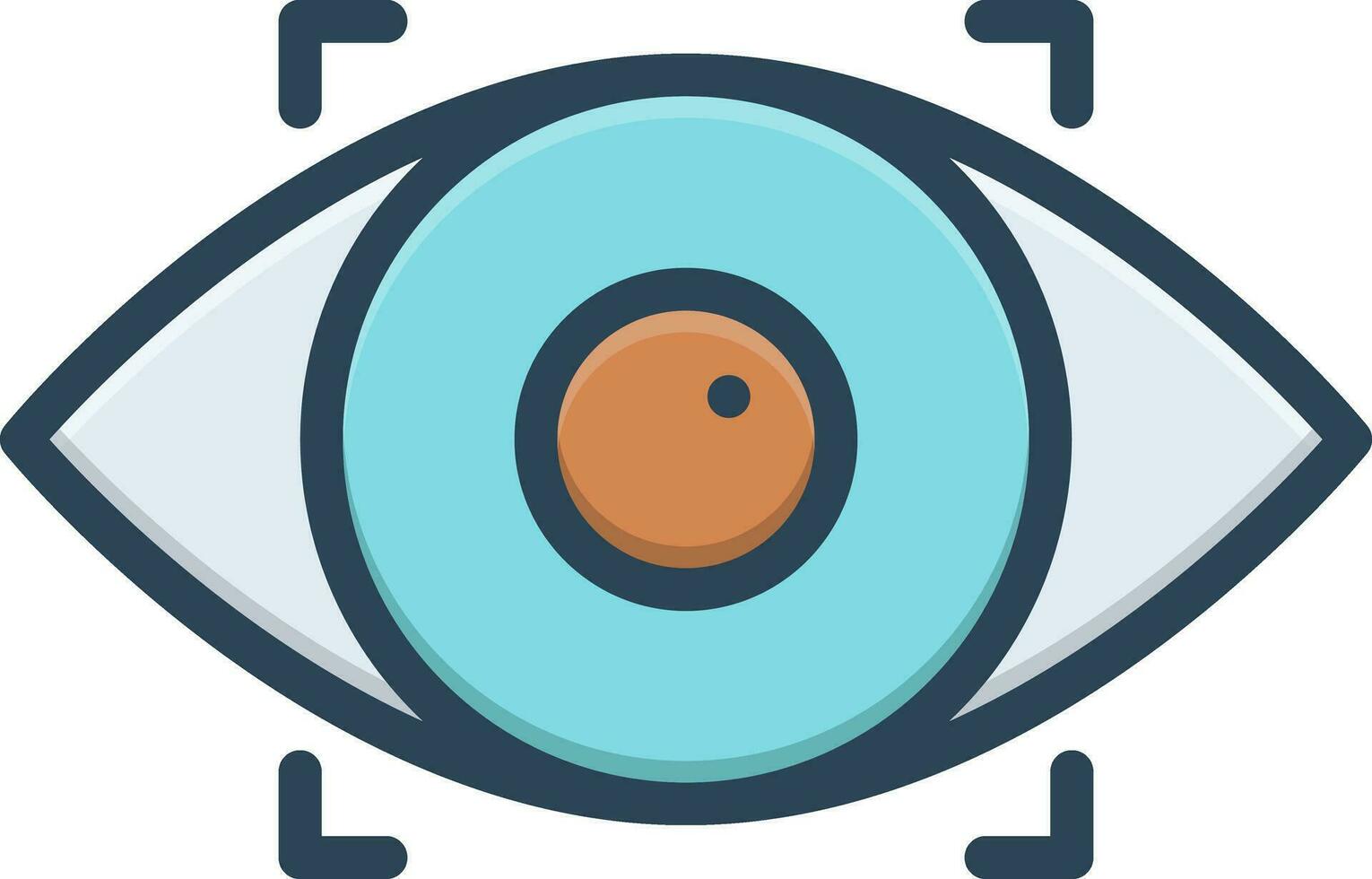 color icon for recognize vector