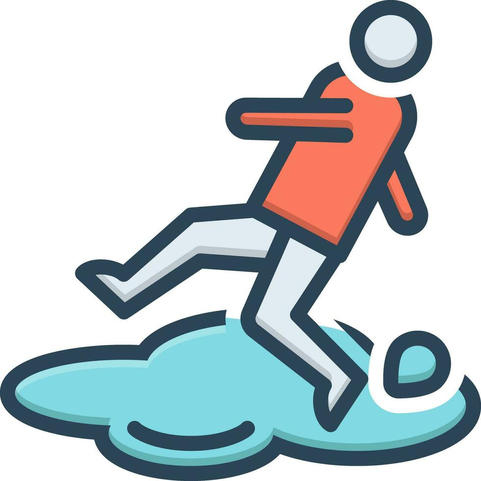 color icon for wet vector